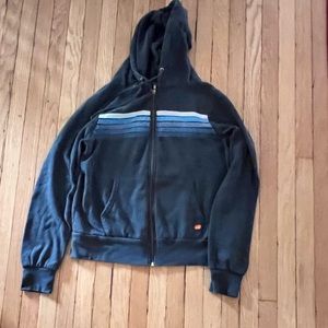 Aviator Nation 5-Stripe Hoodie Blue